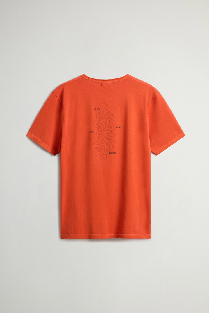 LIGHT GD GRAPHIC T-SHIRT Orange photo 6 | Woolrich