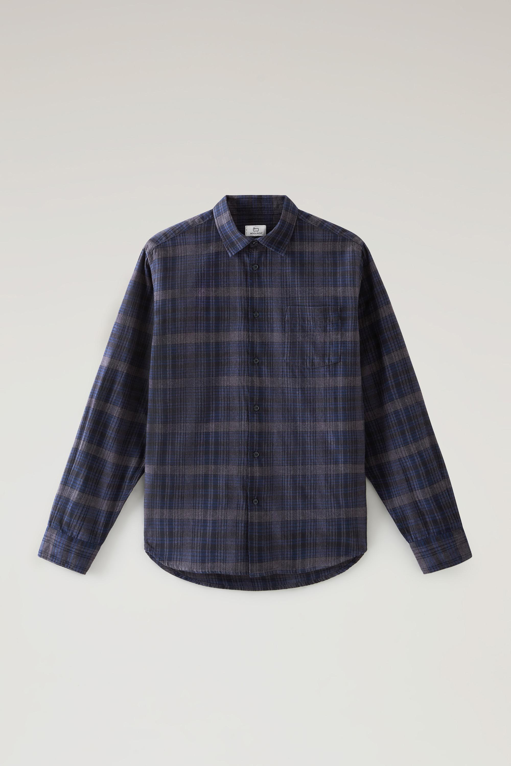 Check Shirt in Lightweight Flannel Blue photo 1 | Woolrich