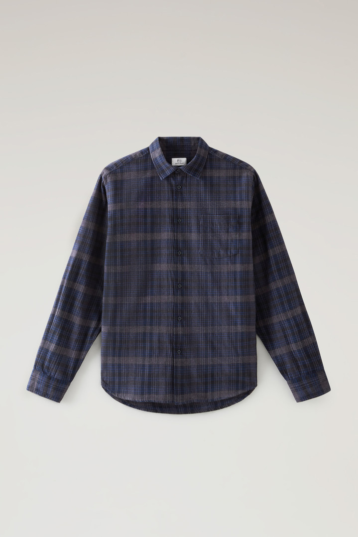 Plaid Shirt in Lightweight Flannel Blue photo 1 | Woolrich