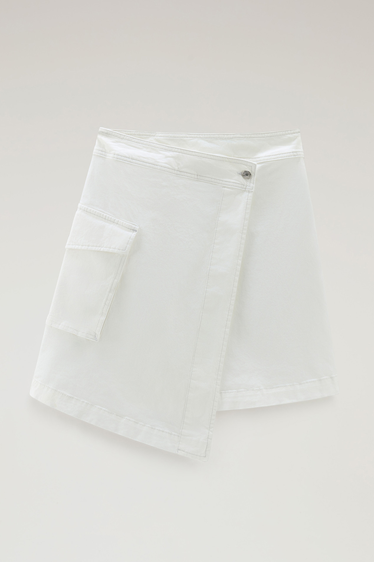 Wrap Cargo Skirt in Cotton Twill White photo 1 | Woolrich