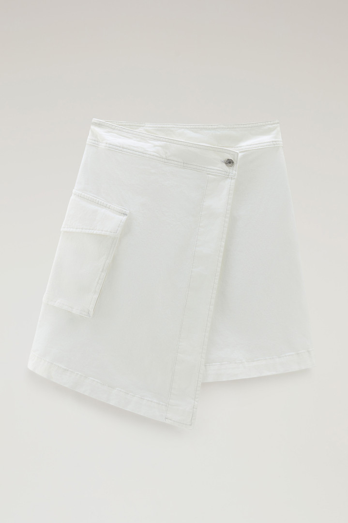 Wrap Cargo Skirt in Cotton Twill White photo 1 | Woolrich