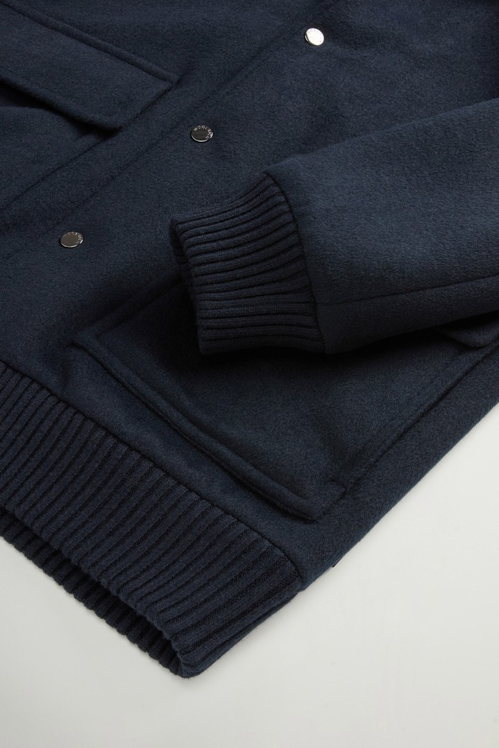 Miles Bomber Jacket in Wool Blend Blue photo 7 | Woolrich