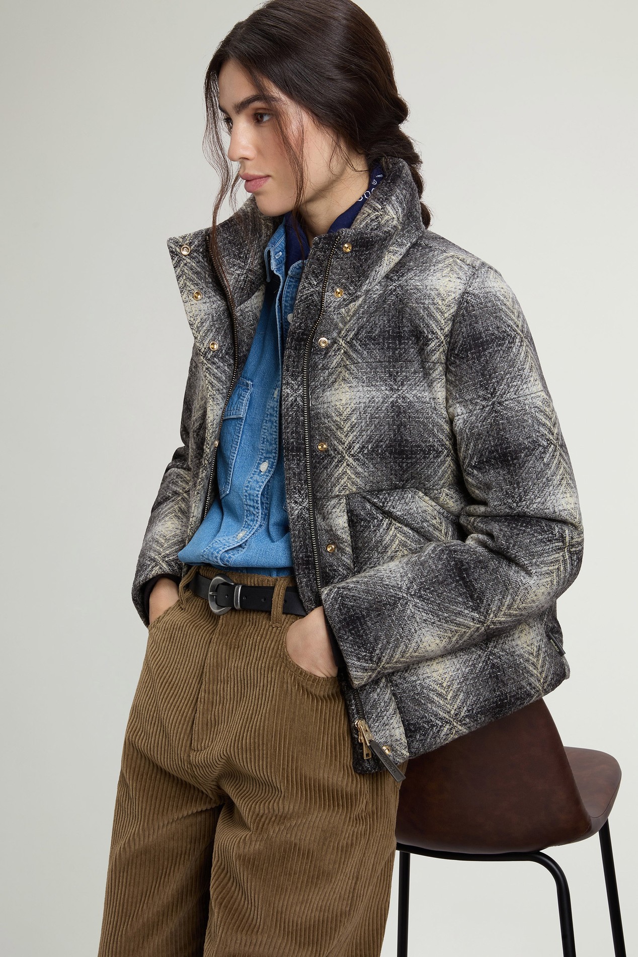 AZTEC WOOL PUFFER JACKET Bianco photo 4 | Woolrich