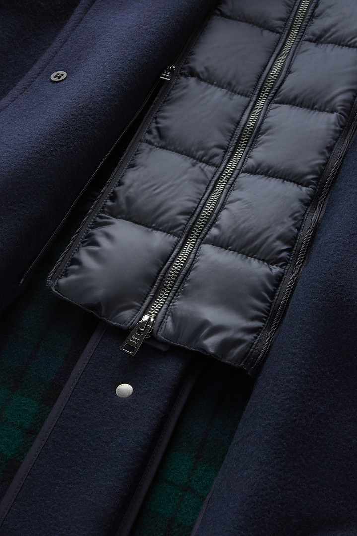 Coat in Recycled Italian Wool Blend Blue photo 5 | Woolrich