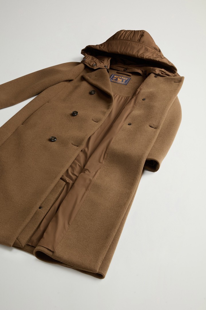 MELTON WOOL COAT Green photo 8 | Woolrich