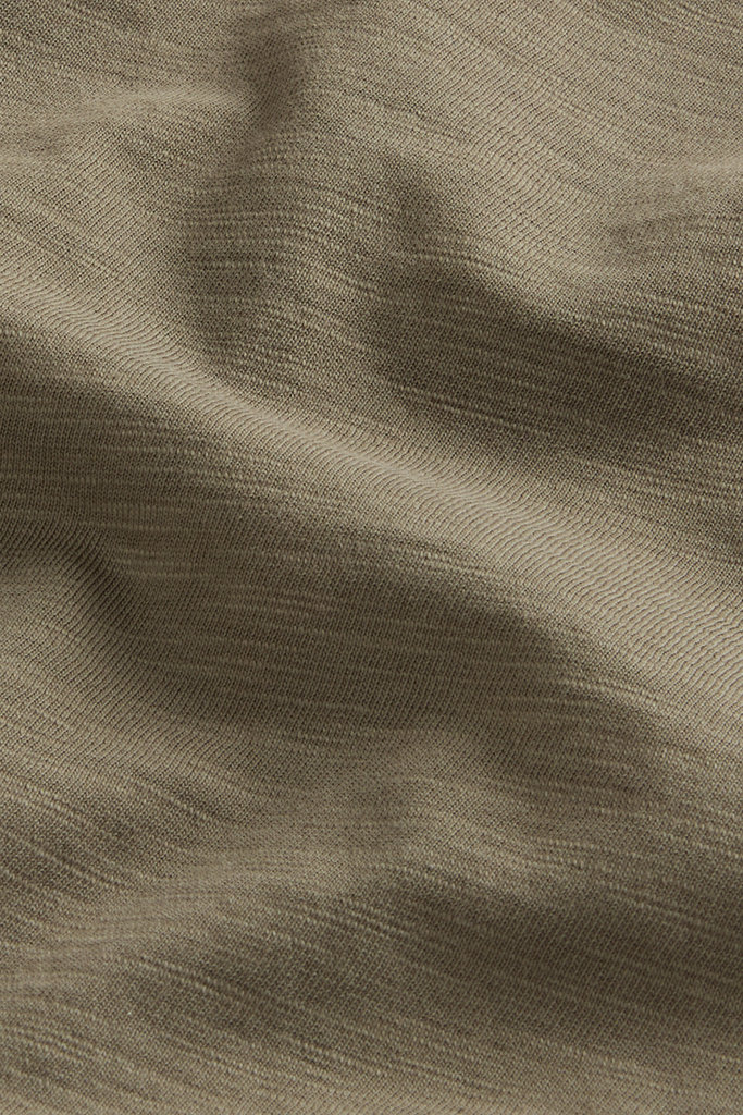 Slub T-Shirt in Pure Cotton Green photo 2 | Woolrich
