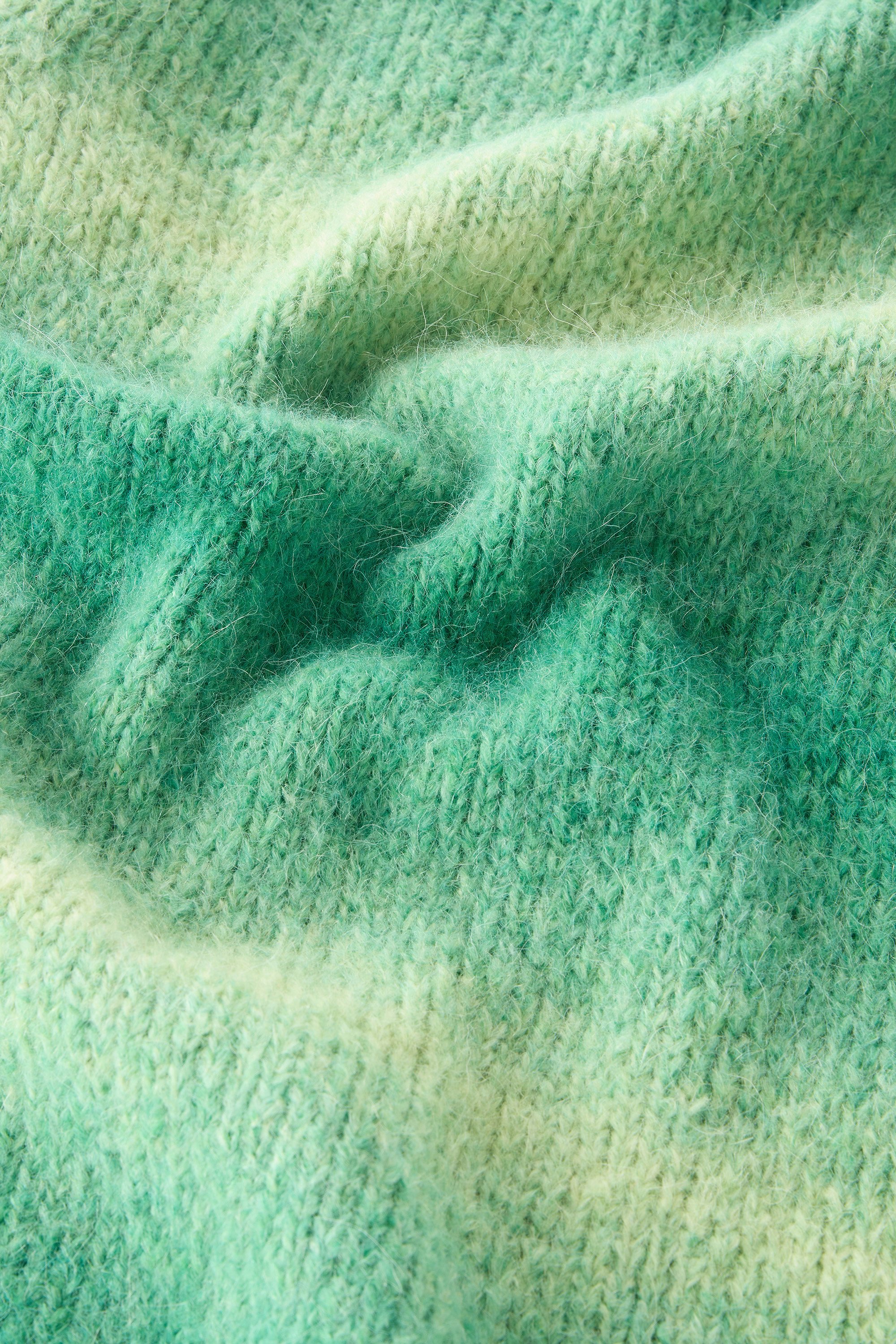 Turtleneck Sweater in Alpaca Blend with Dégradé Effect Green photo 4 | Woolrich