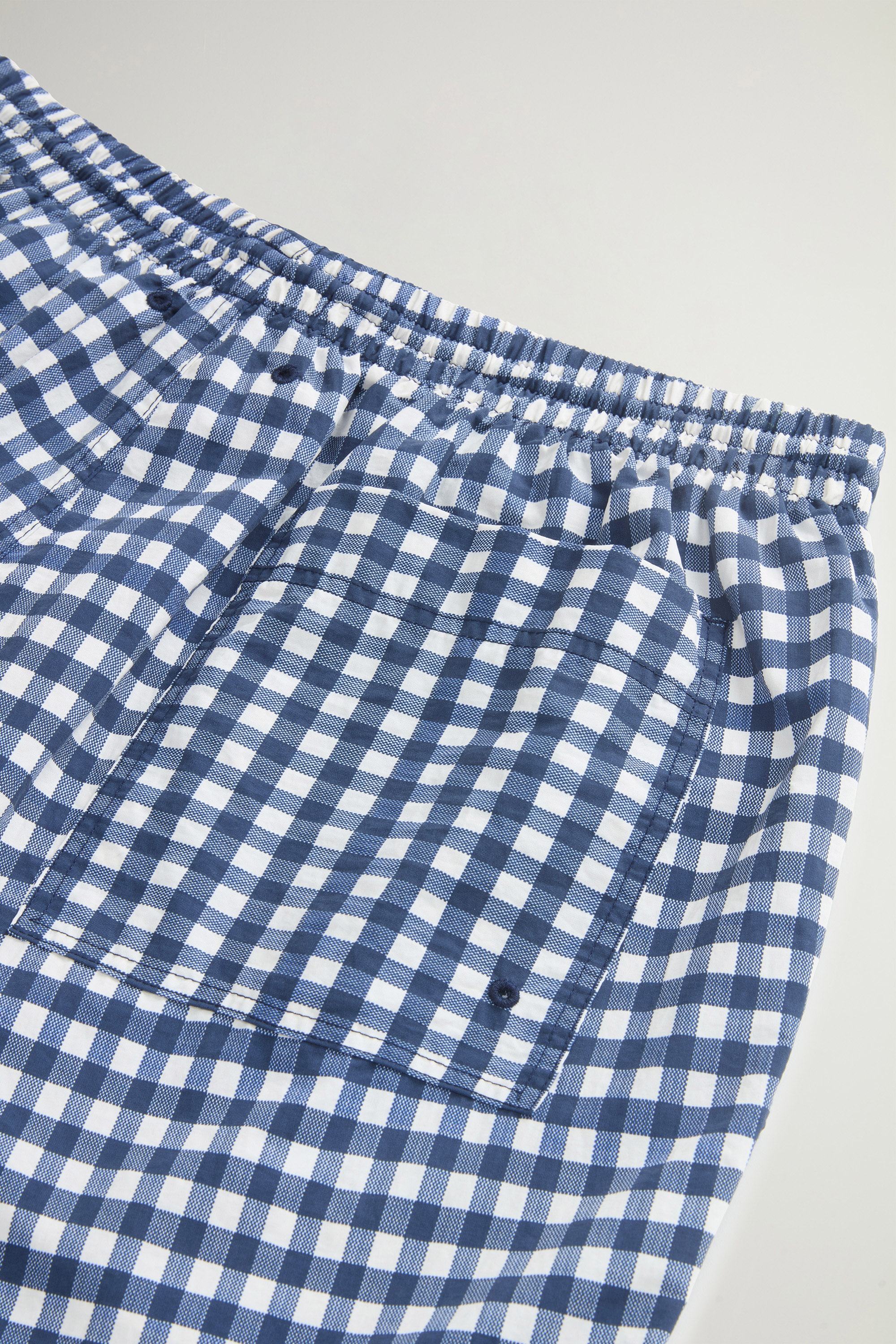 PRINTED SWIM SHORTS Blue photo 6 | Woolrich