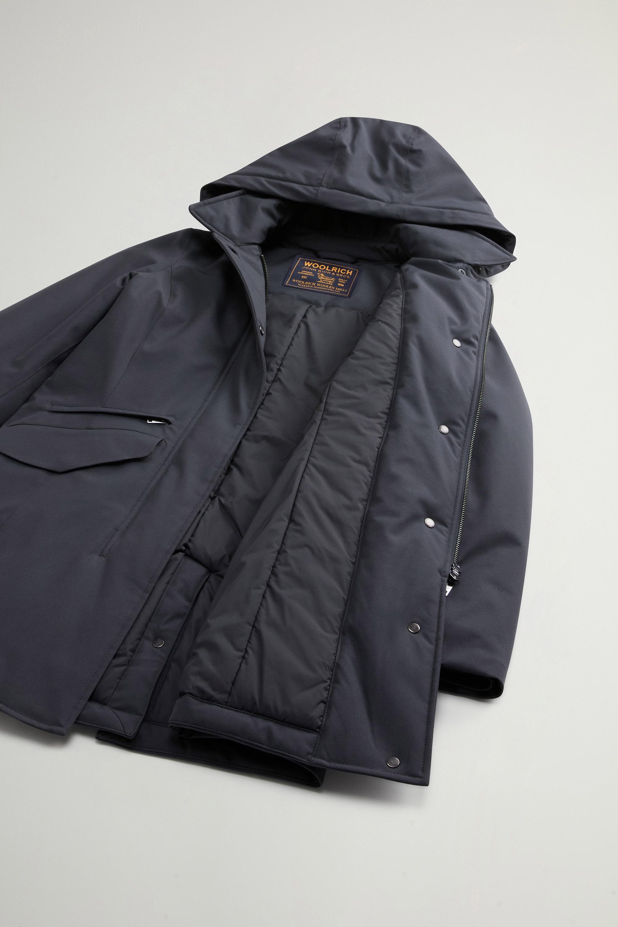 Manteau en Light Stretch à capuche amovible Gris photo 8 | Woolrich