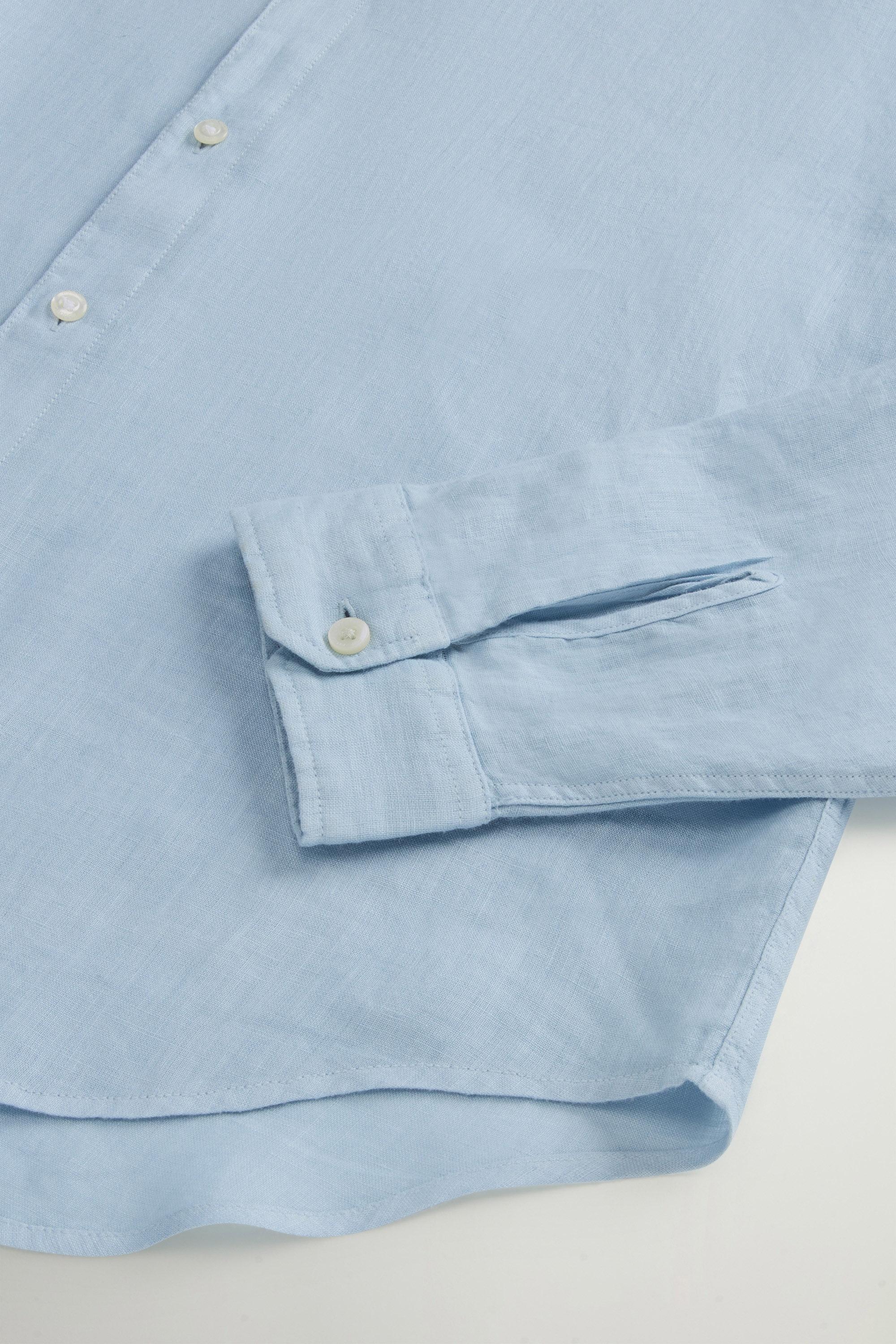 LINEN SHIRT Blue photo 7 | Woolrich