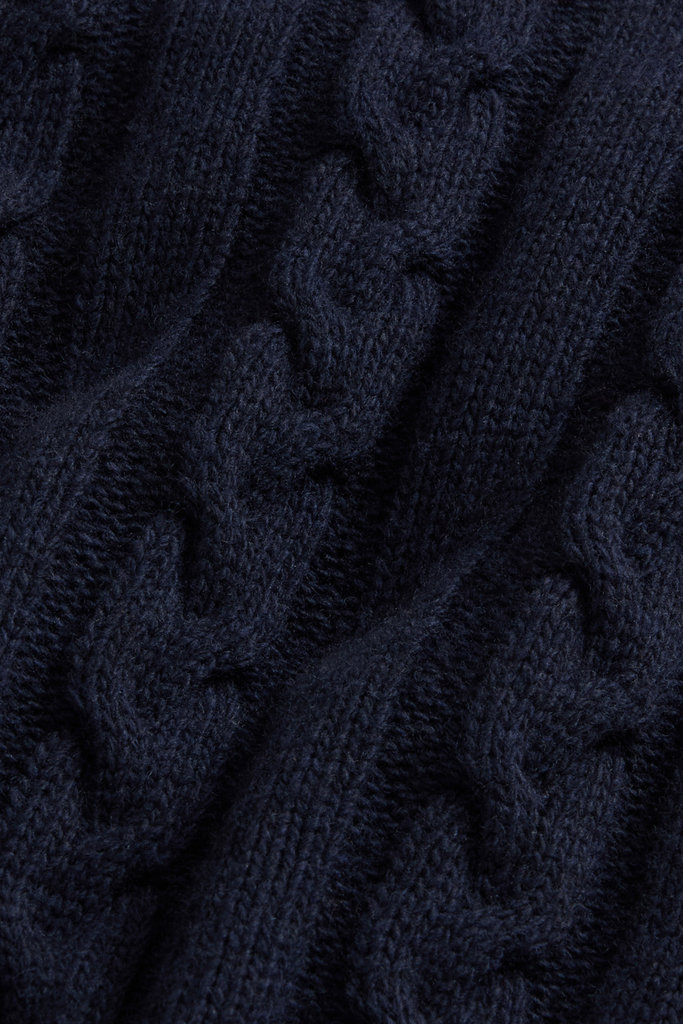 Maglione girocollo in misto lana e cotone a trecce Blu photo 6 | Woolrich