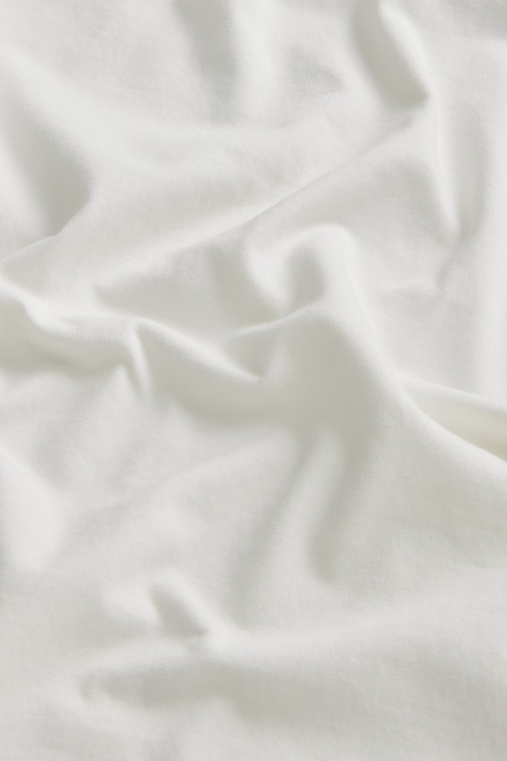 COTTON LOGO POCKET T-SHIRT White photo 6 | Woolrich