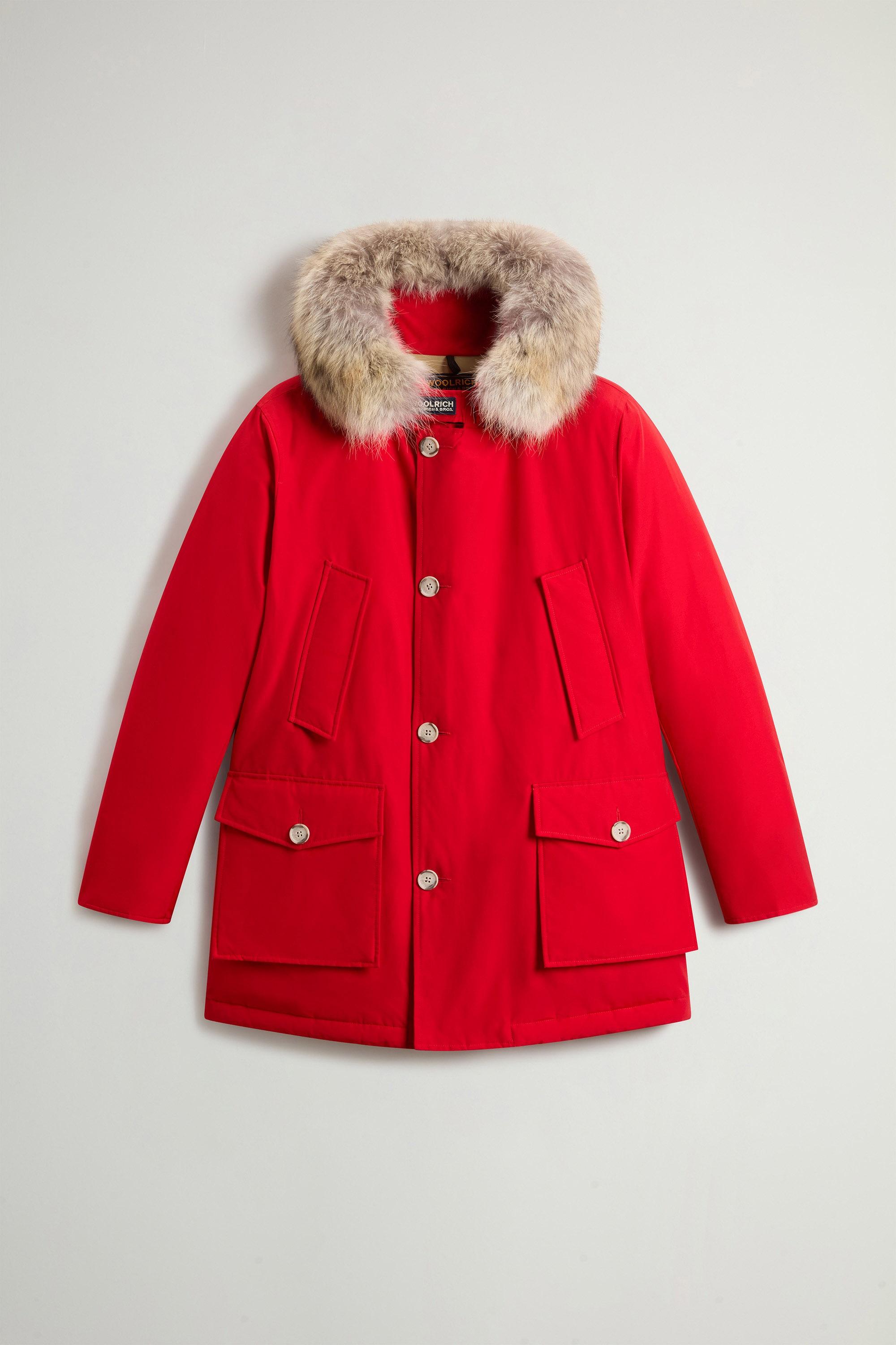 Arctic Parka in Ramar Cloth with Detachable Fur Trim Red photo 5 | Woolrich