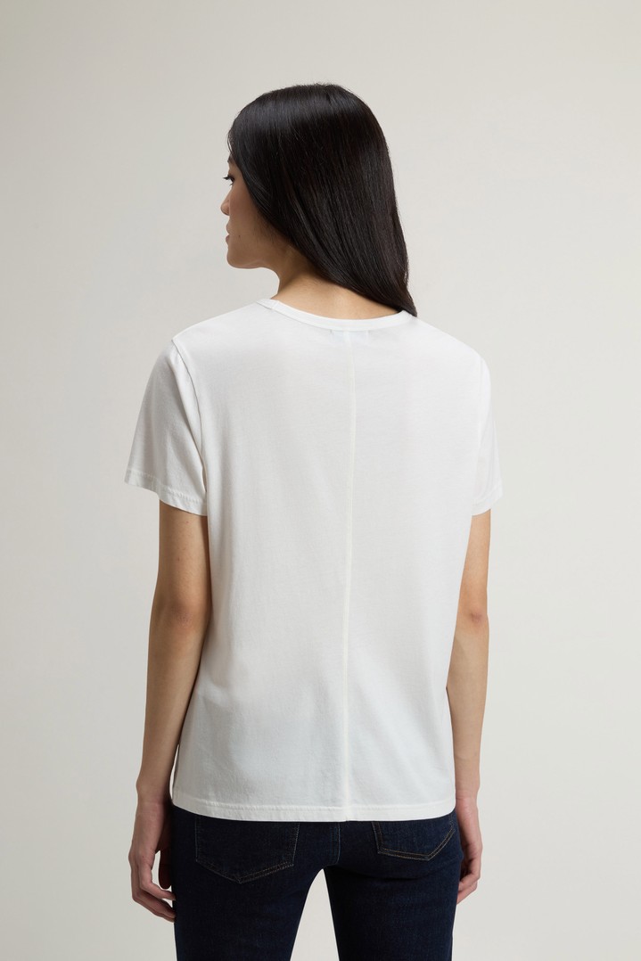 LUXE JERSEY T-SHIRT White photo 3 | Woolrich