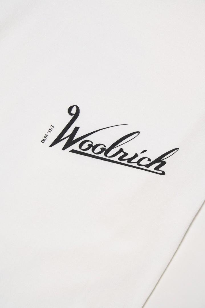 Fishing T-Shirt in Pure Cotton White photo 3 | Woolrich