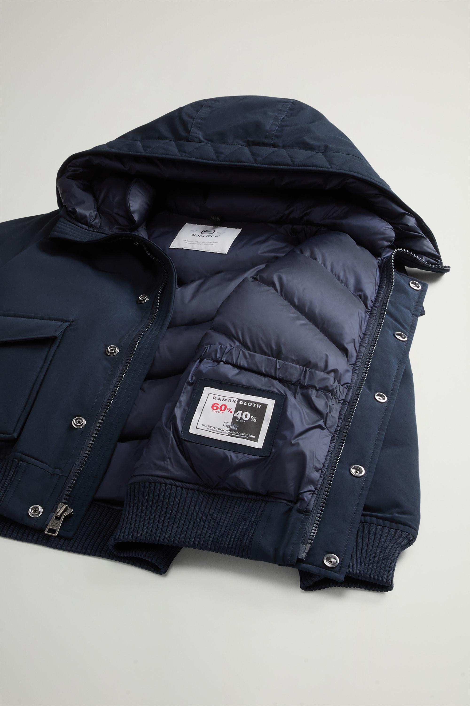 Boys’ Polar Bomber Jacket in Ramar Cloth Blue photo 9 | Woolrich