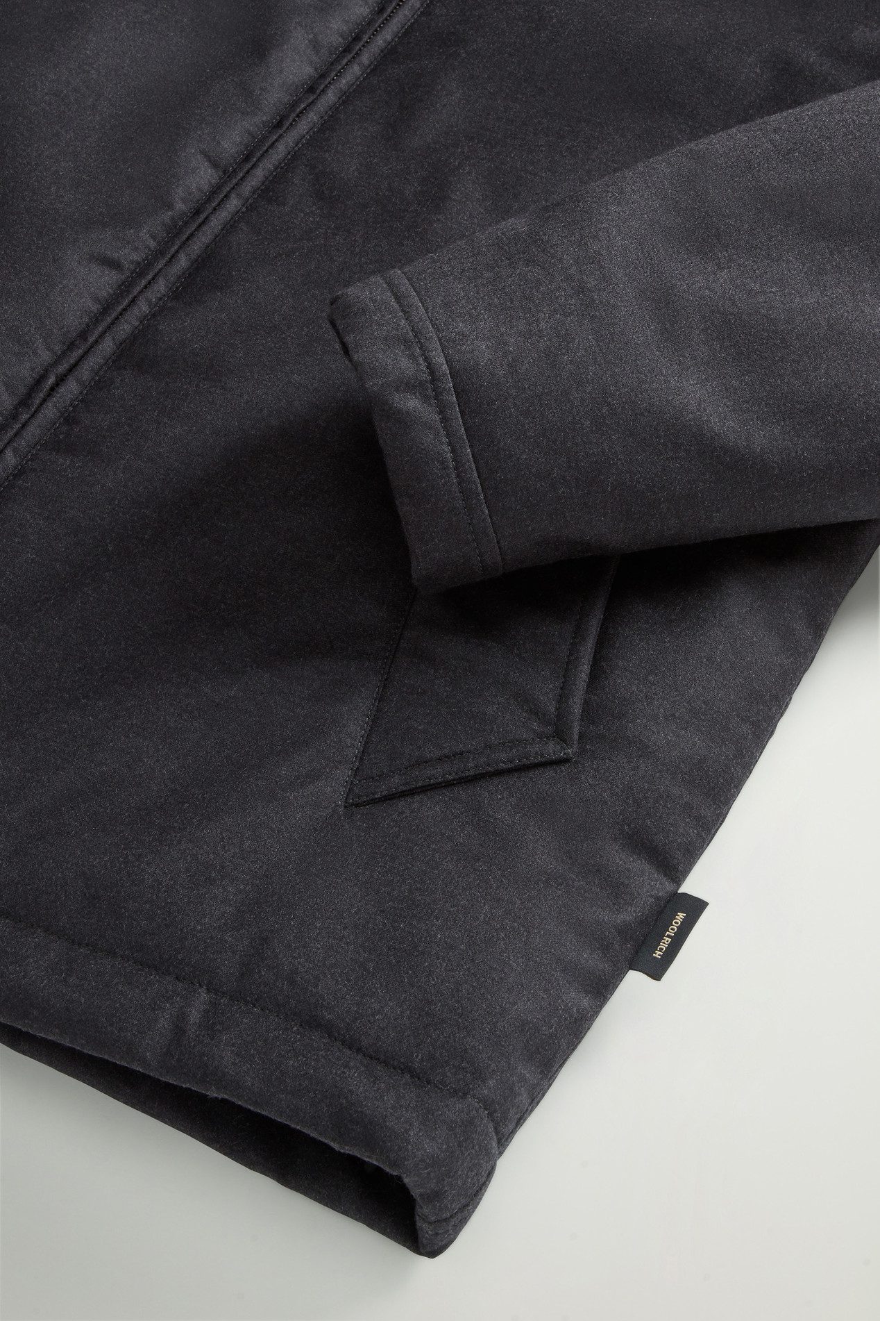 Jacket in Pure Italian Wool Crafted Using a Loro Piana Fabric Black photo 7 | Woolrich