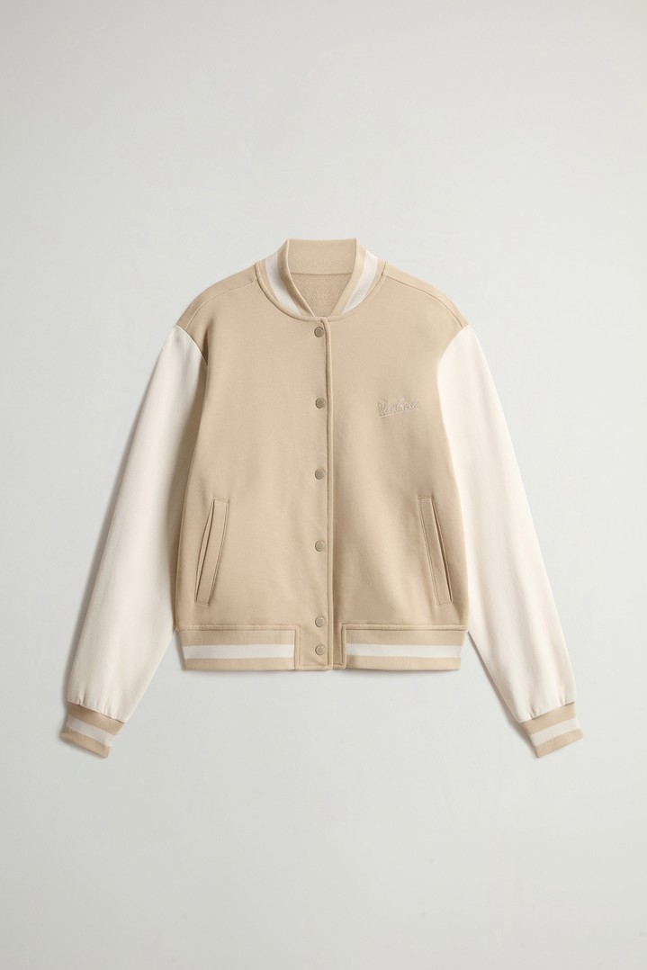 PREMIUM FLEECE BOMBER Beige photo 5 | Woolrich