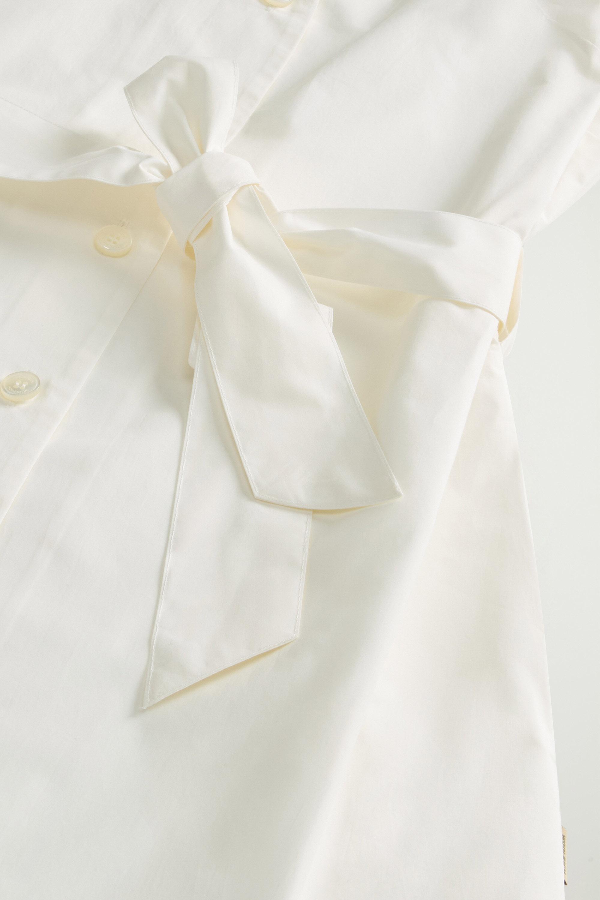 COTTON POPLIN SHIRT DRESS Weiß photo 6 | Woolrich