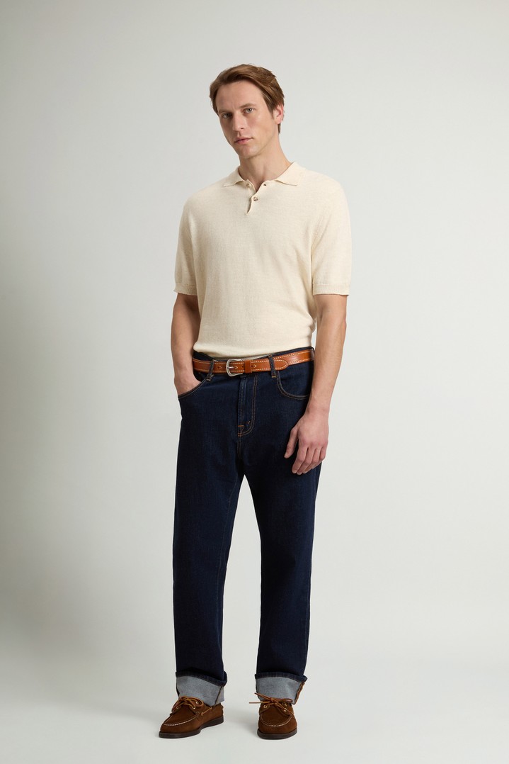 COTTON LINEN POLO Beige photo 2 | Woolrich