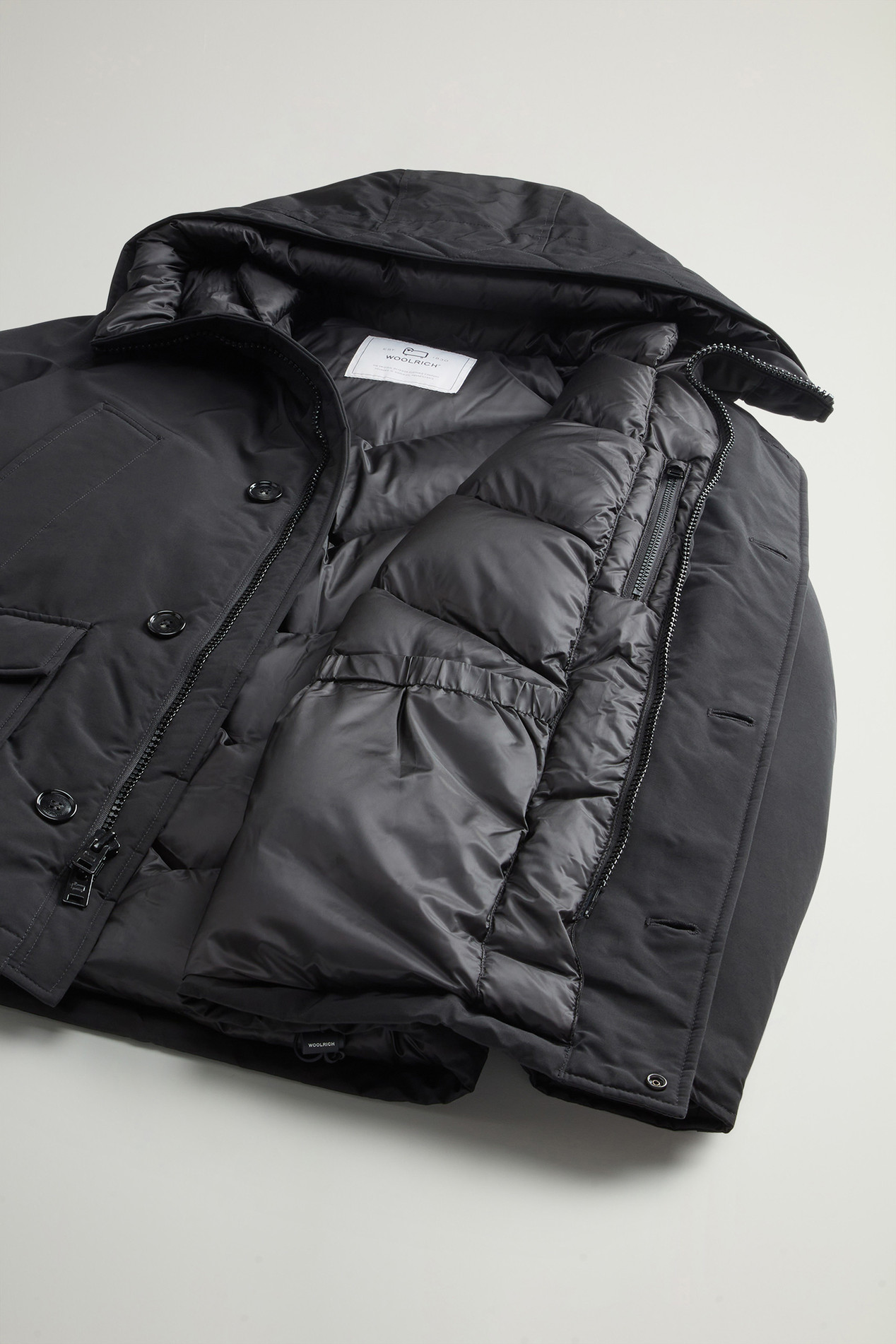 Arctic Anorak in Ramar Cloth Black photo 8 | Woolrich