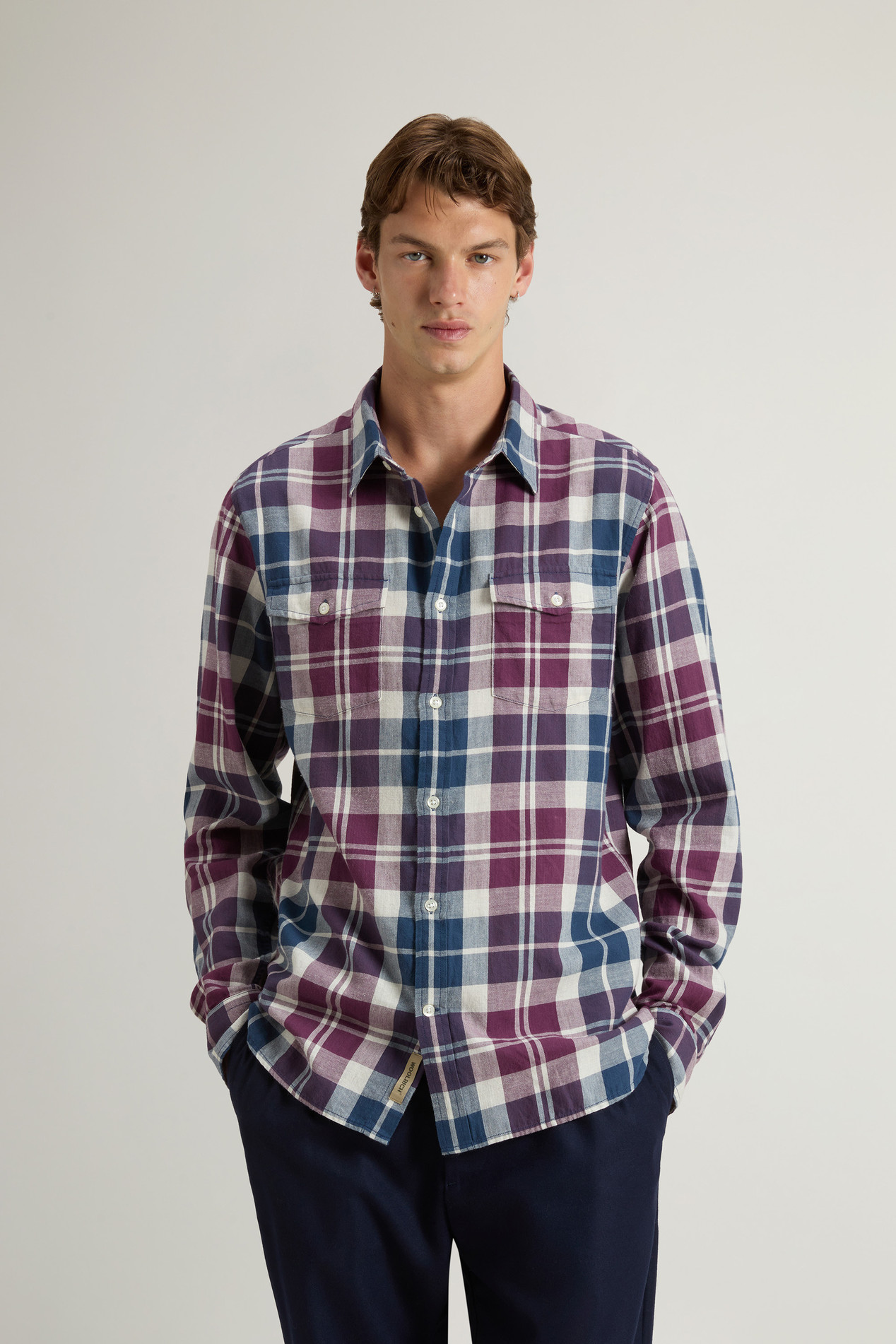 Pure Madras Cotton Flannel Checked Shirt Multicolor photo 1 | Woolrich