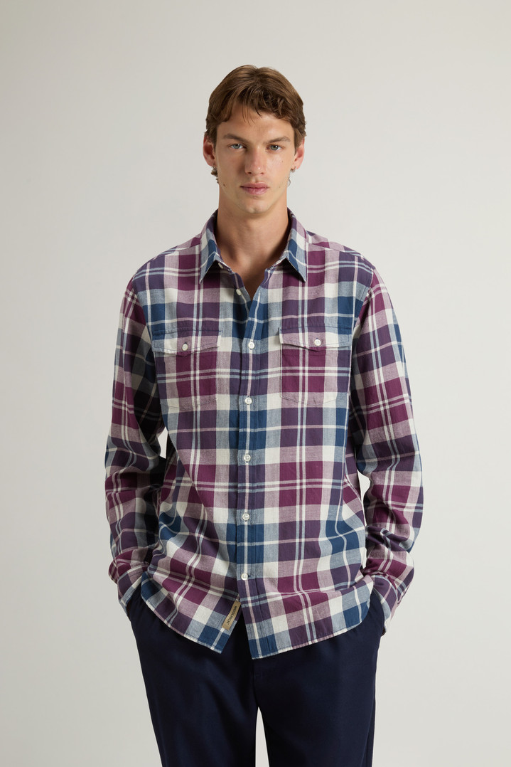 Pure Madras Cotton Flannel Checked Shirt Multicolor photo 1 | Woolrich