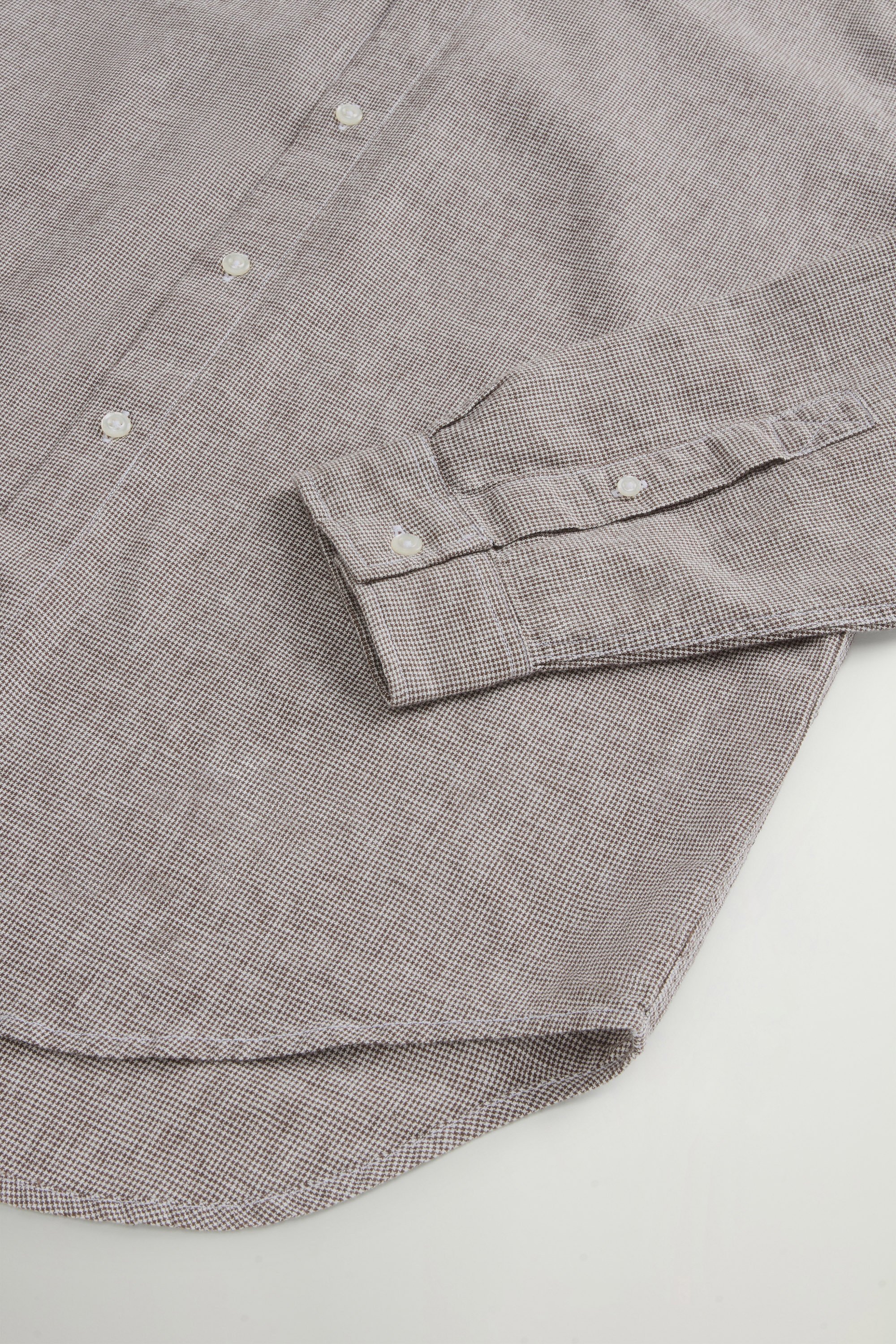 LINEN SHIRT YD Brown photo 7 | Woolrich