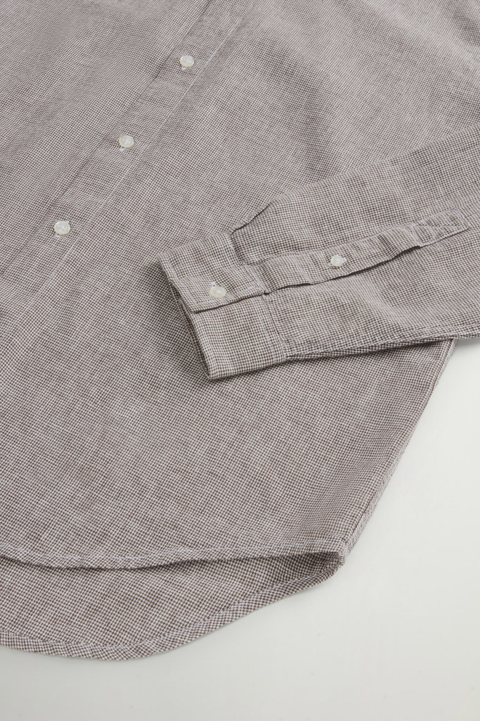 LINEN SHIRT YD Brown photo 7 | Woolrich