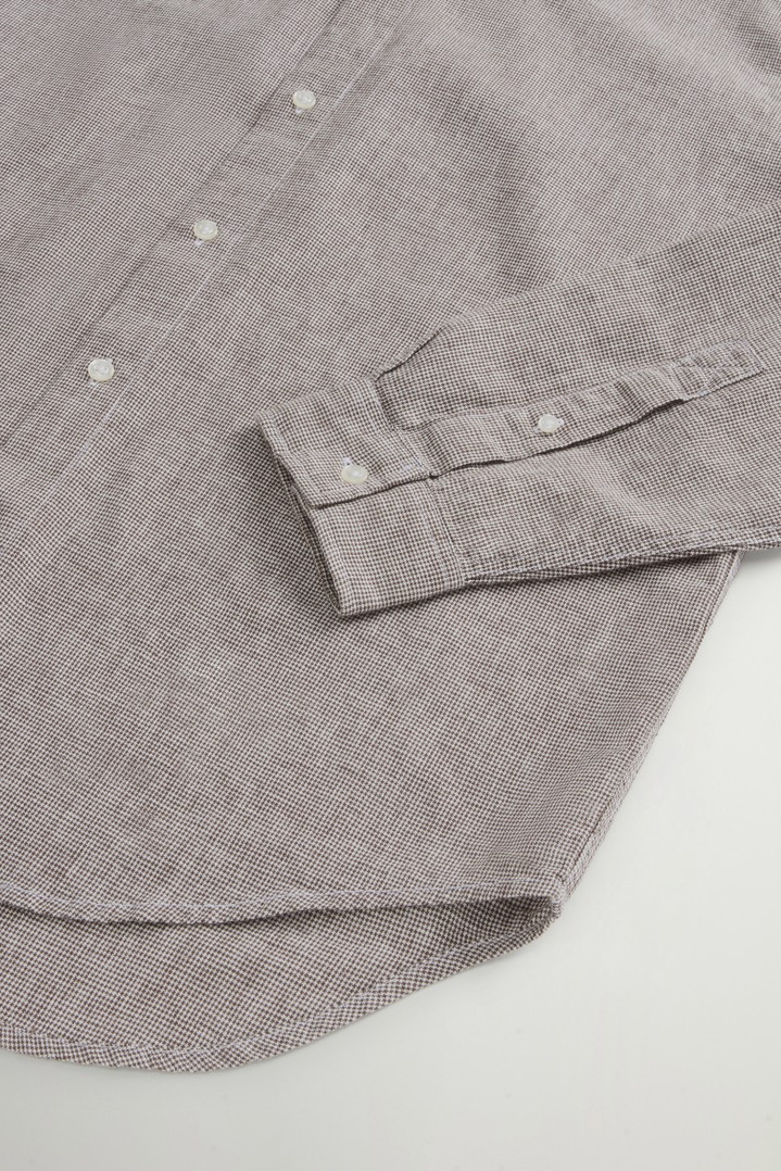LINEN SHIRT YD Brown photo 7 | Woolrich