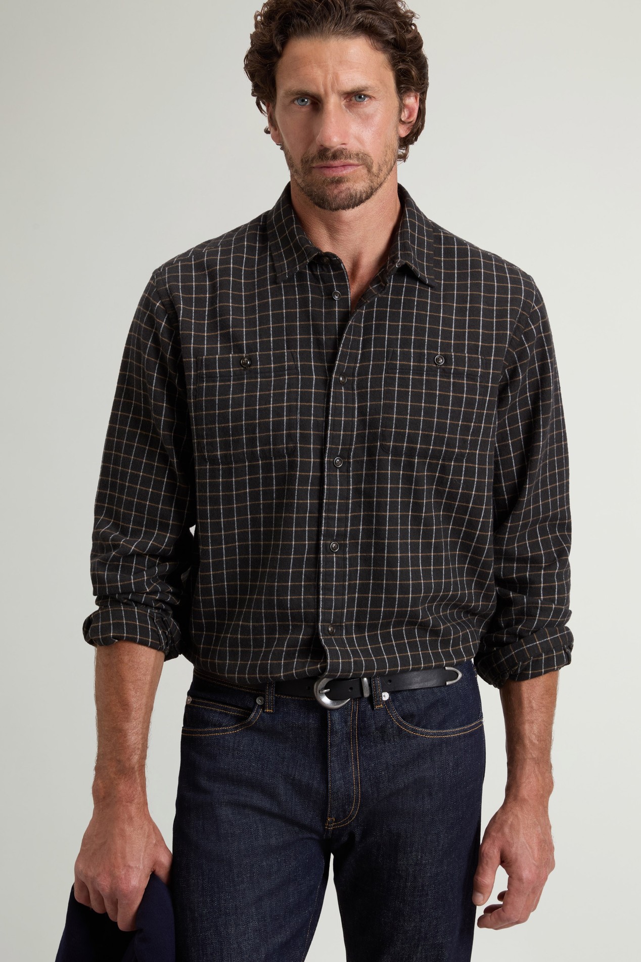CHECK FLANNEL WARREN SHIRT Grau photo 4 | Woolrich