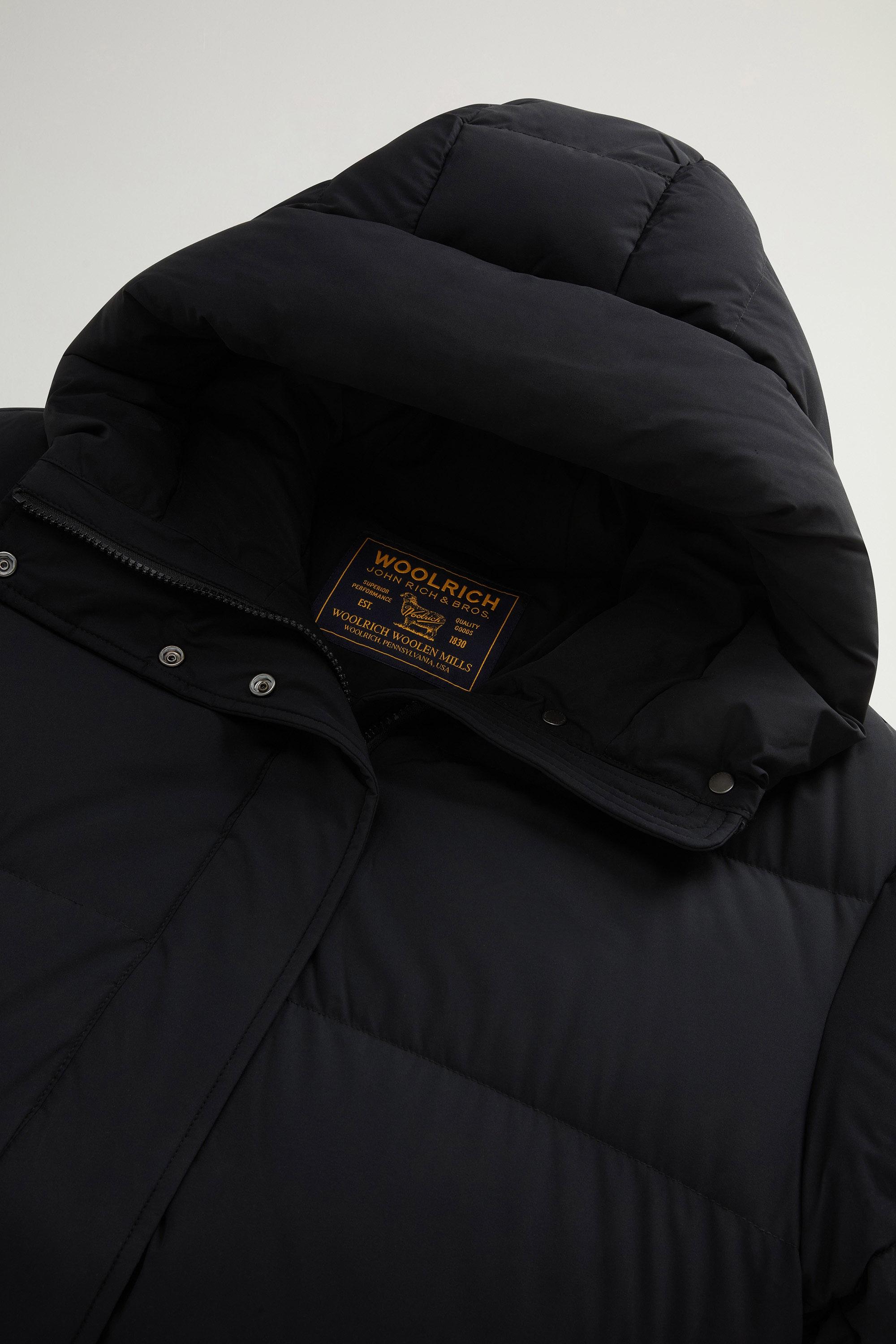 Quilted Madison Parka in Matte Stretch Nylon Black photo 6 | Woolrich