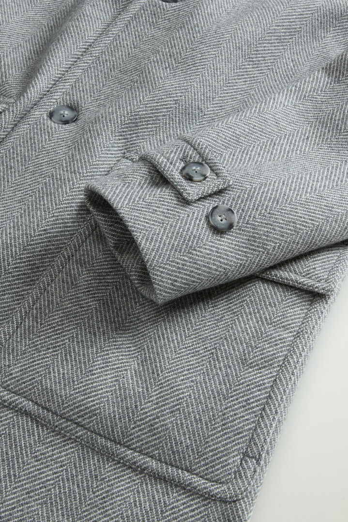 Coat in Pure Italian Wool Crafted Using a Loro Piana Fabric Gray photo 7 | Woolrich