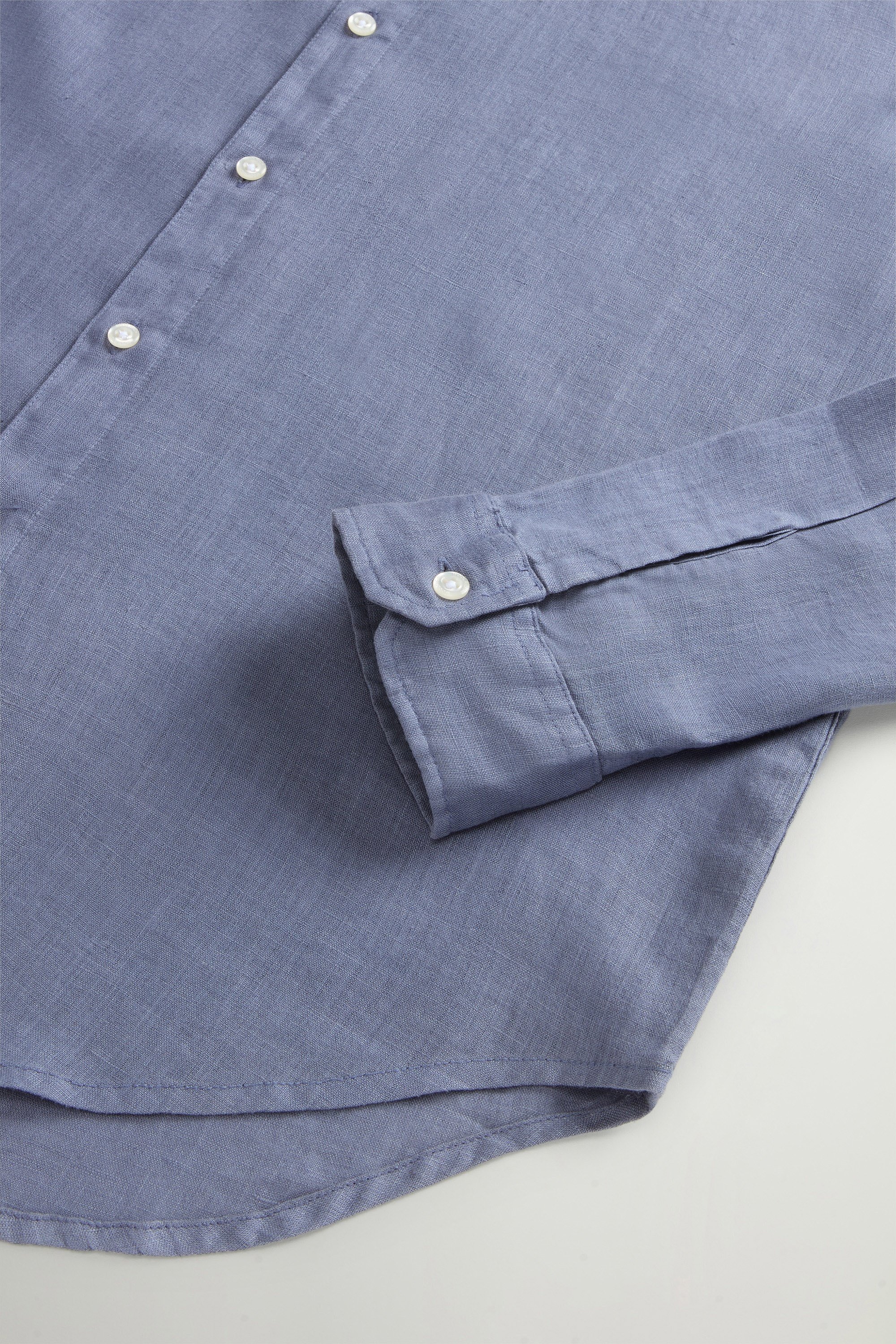 LINEN SHIRT Blue photo 7 | Woolrich