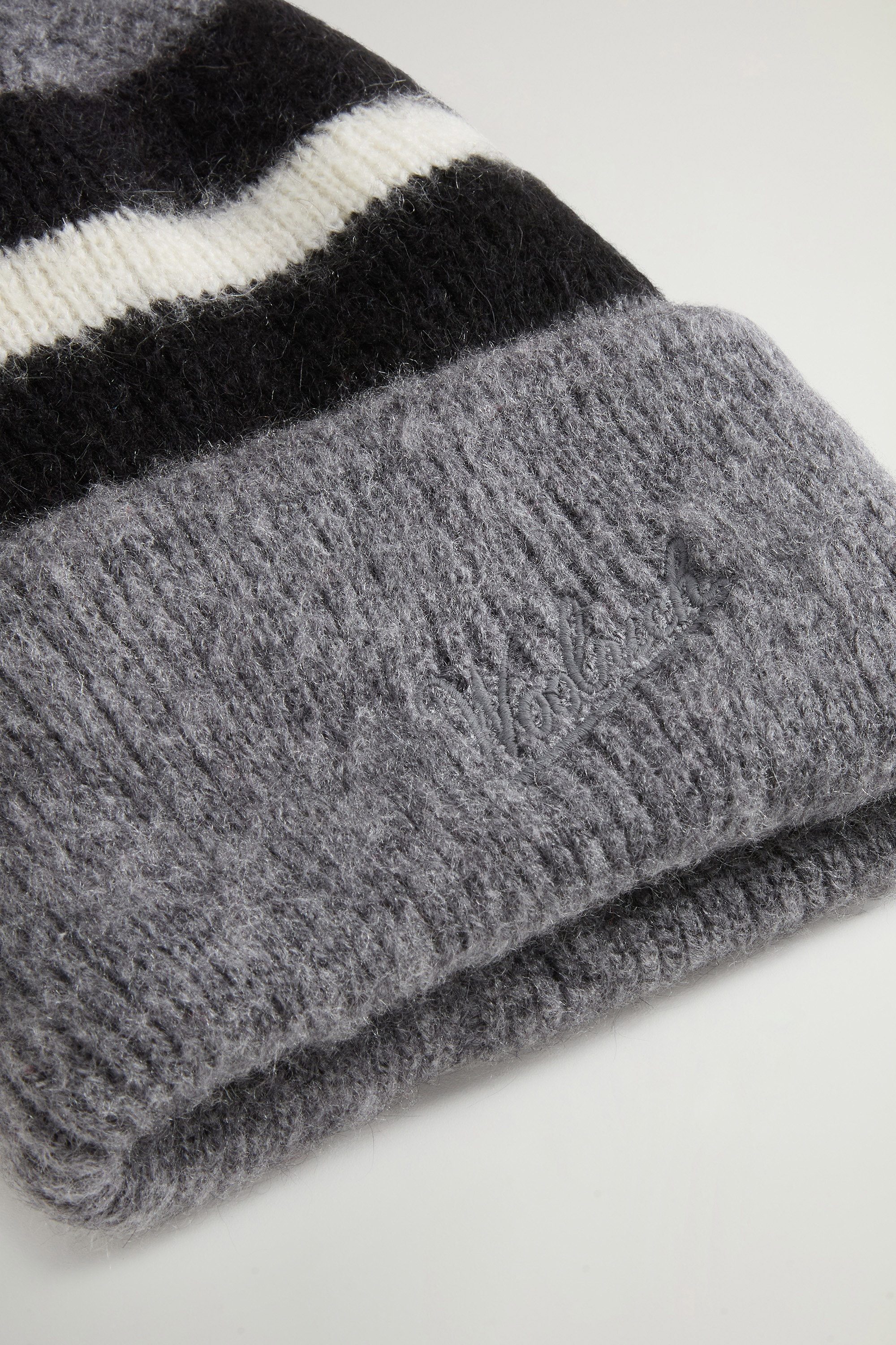 MOHAIR WOOL STRIPED BEANIE Bleu photo 4 | Woolrich