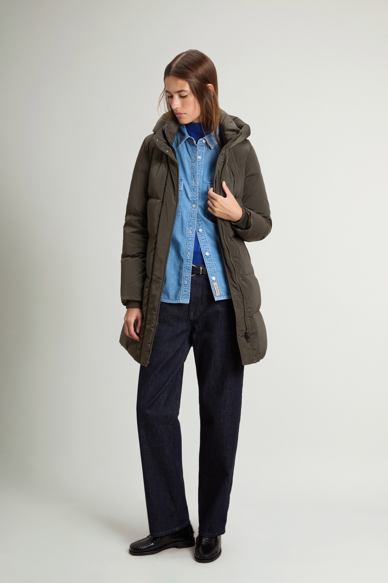 Long Kelly Down Jacket Green photo 2 | Woolrich