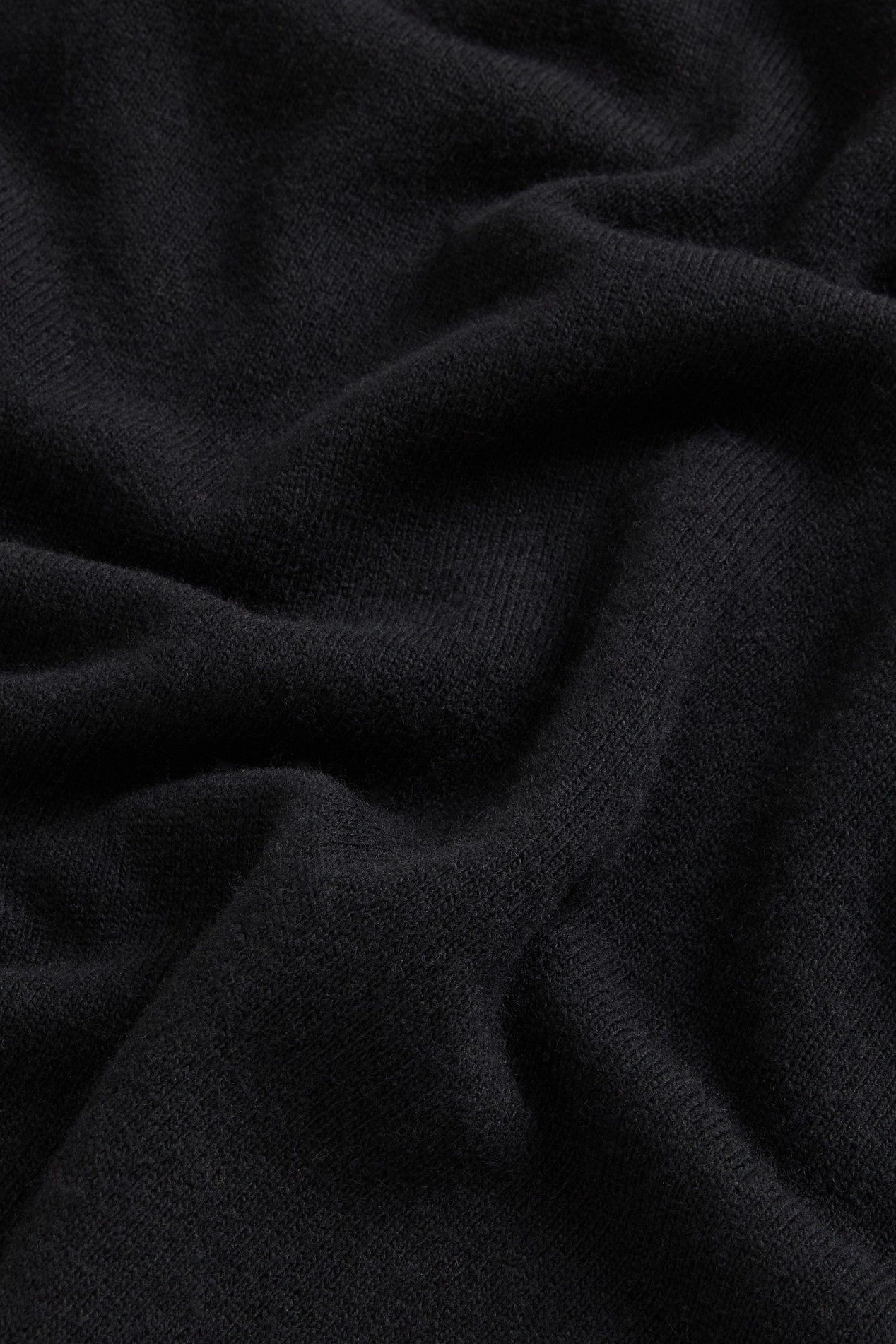 Crewneck Sweater in Wool and Cashmere Blend Black photo 6 | Woolrich