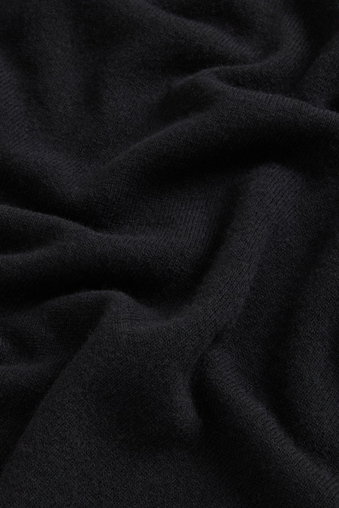 Crewneck Sweater in Wool and Cashmere Blend Black photo 6 | Woolrich