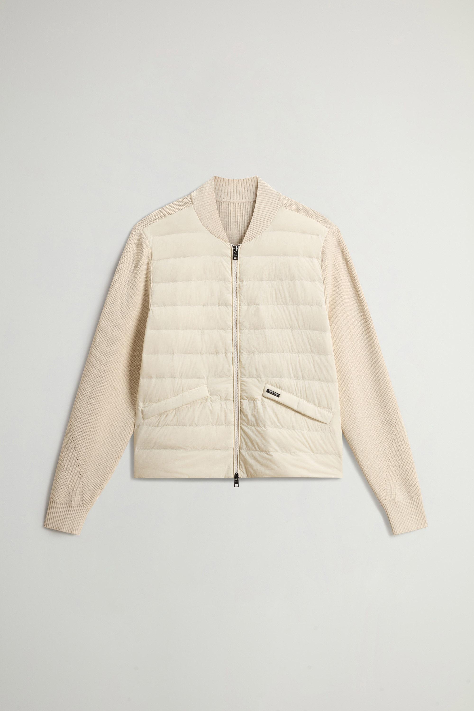 Hybrid Bomber Jacket in Nylon White photo 5 | Woolrich