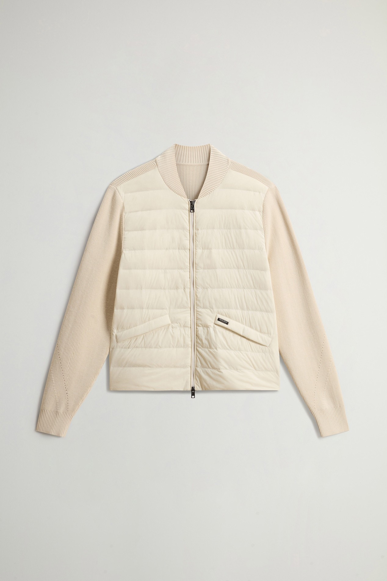 Hybrid Bomber Jacket in Nylon White photo 5 | Woolrich