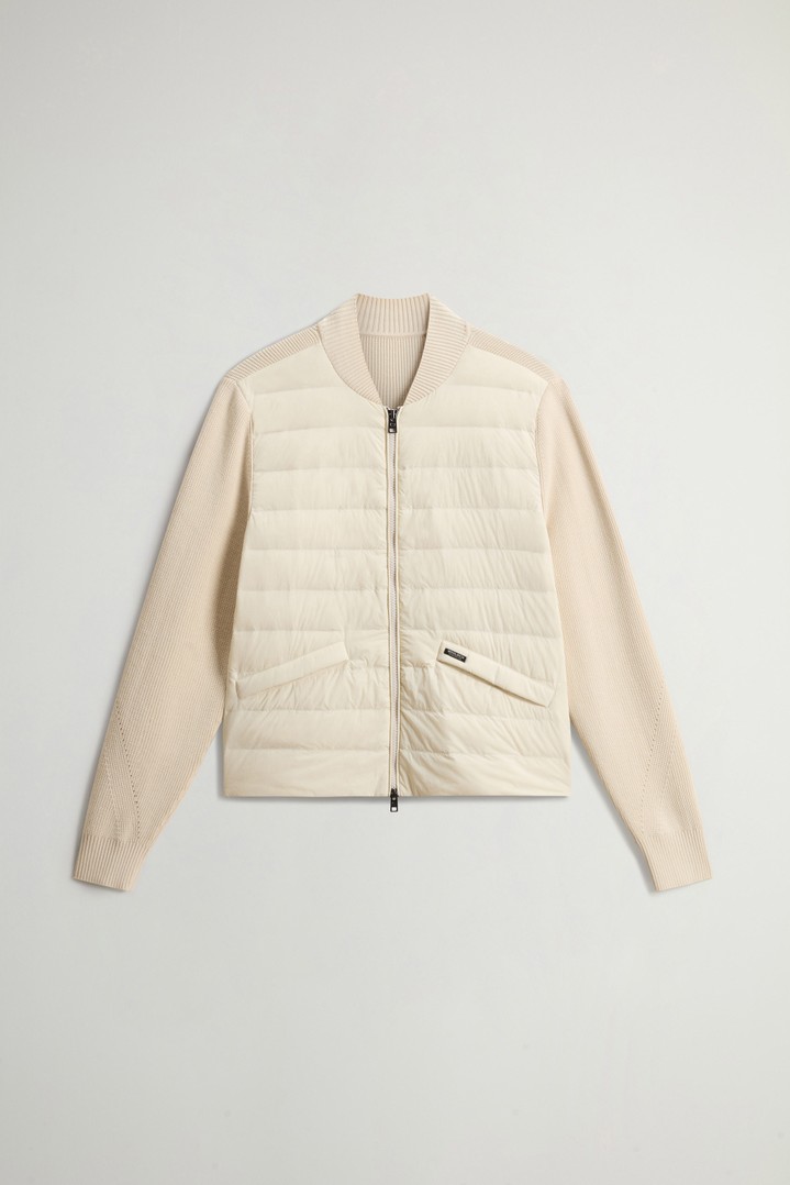 Hybrid Bomber Jacket in Nylon White photo 5 | Woolrich