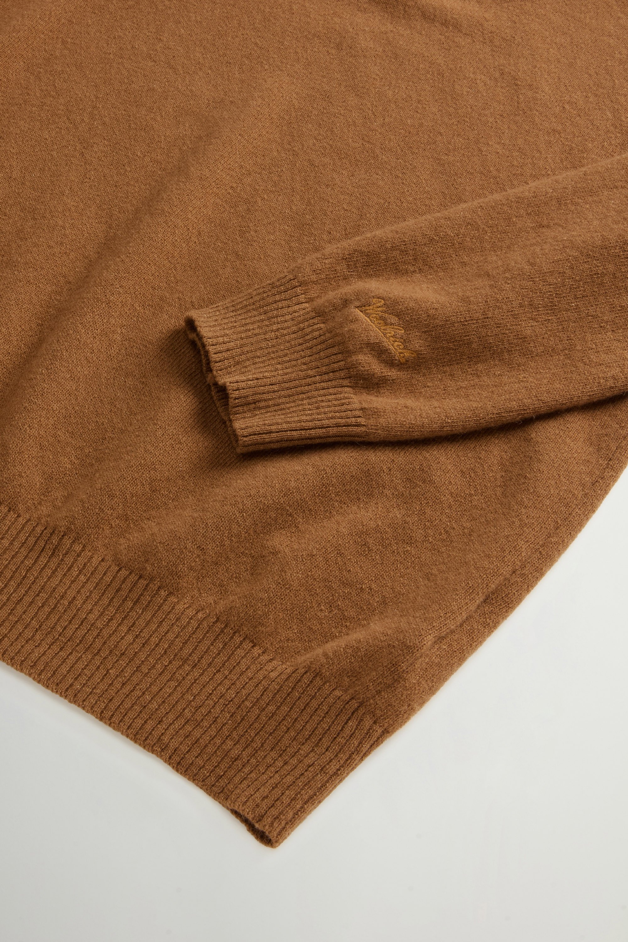WOOL CASHMERE CREWNECK GG13 Brown photo 6 | Woolrich