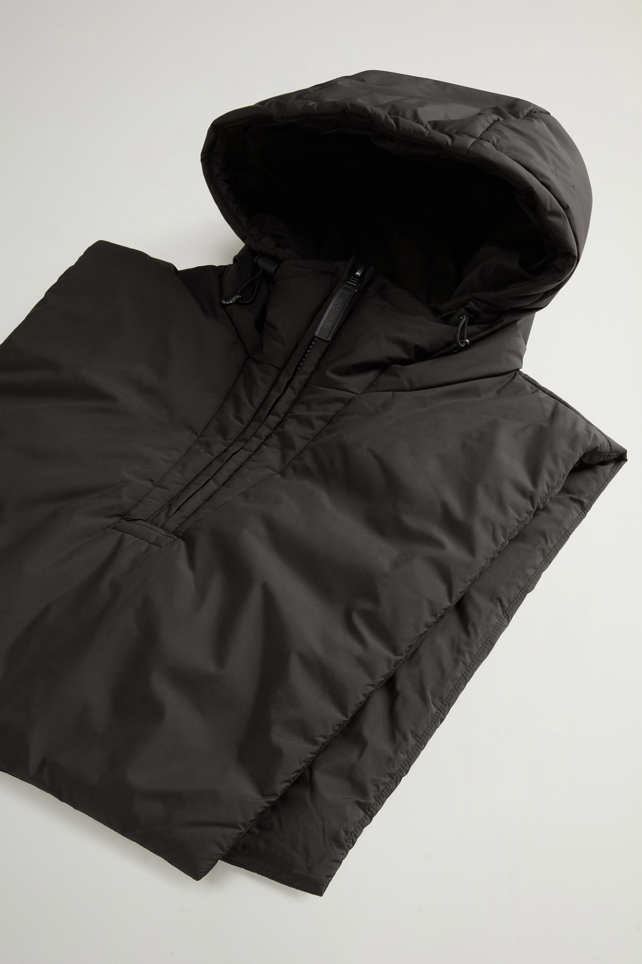 PADDED HOODED BIB - MICROFIBER Noir photo 3 | Woolrich
