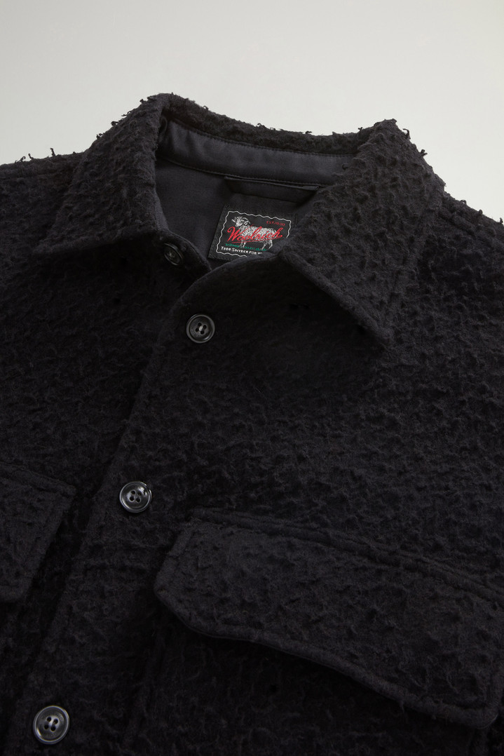 Overshirt in Italian Virgin Wool Blend from Casentino by Todd Snyder Black photo 6 | Woolrich