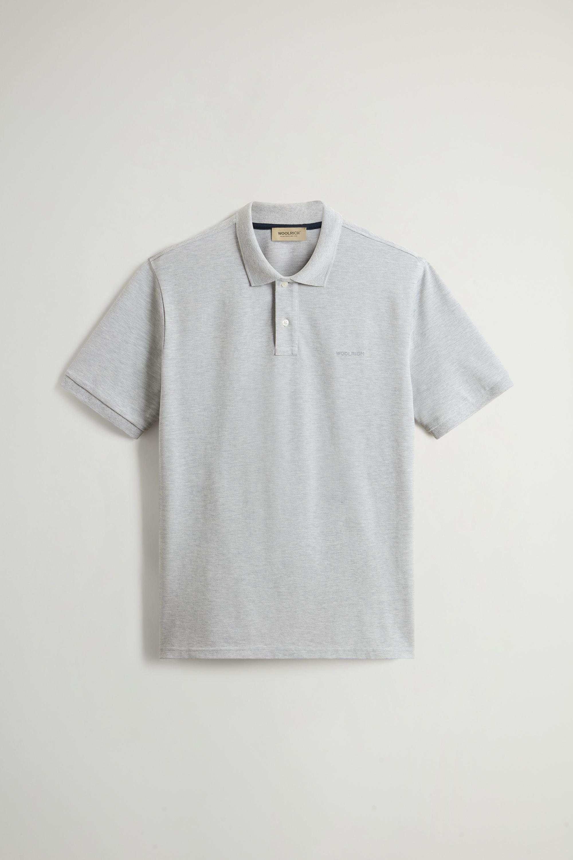 Pure Cotton Pique Polo Gray photo 5 | Woolrich