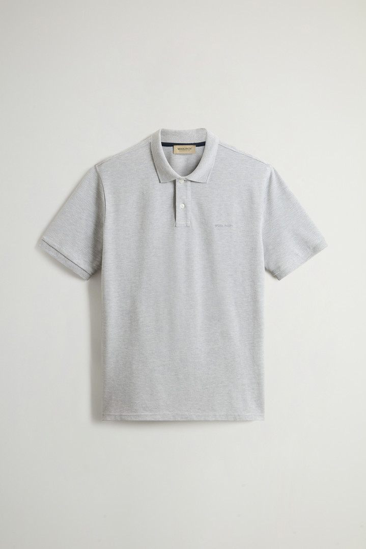 Pure Cotton Pique Polo Gray photo 5 | Woolrich
