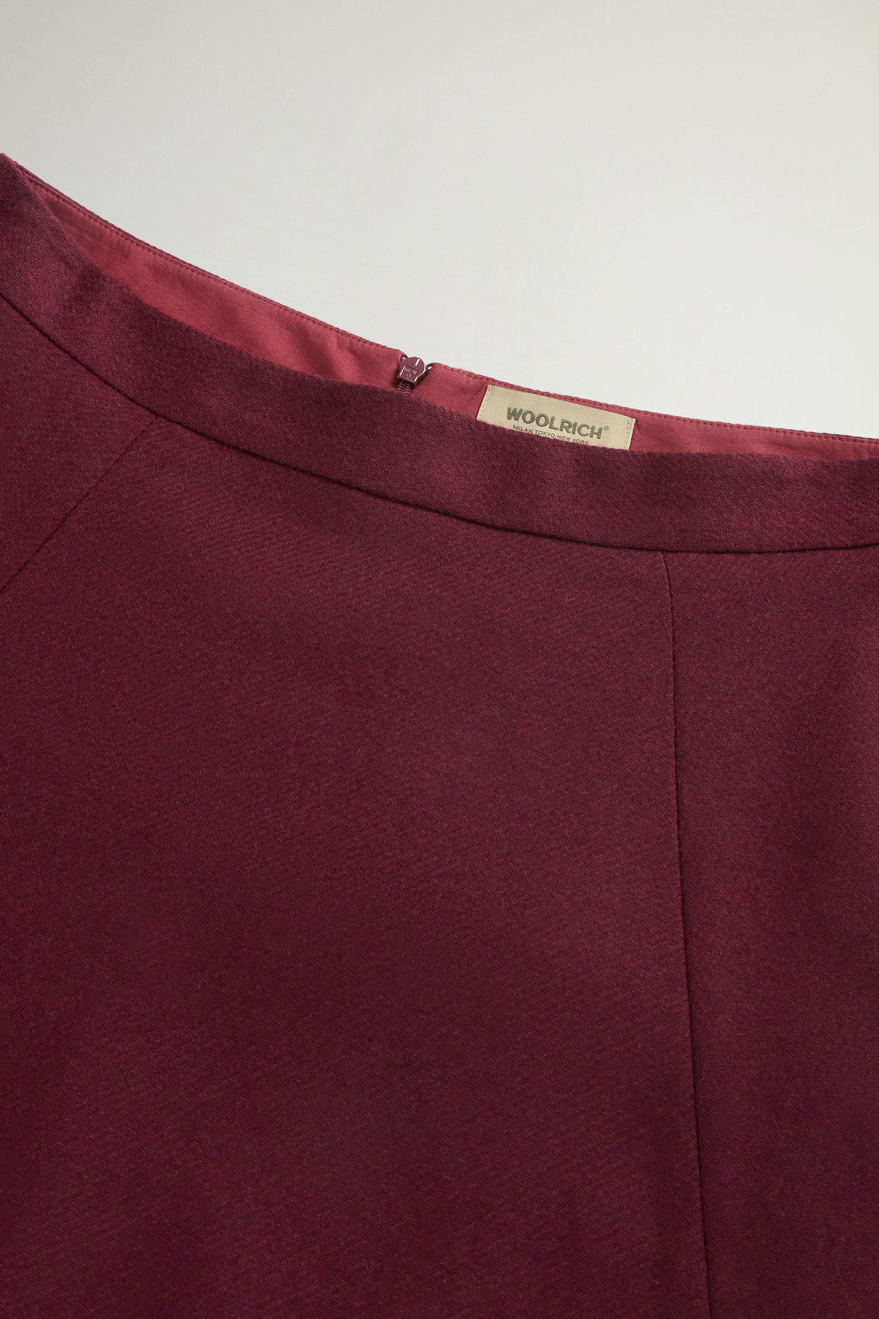 Skirt in Italian Wool Blend Burgundy photo 4 | Woolrich