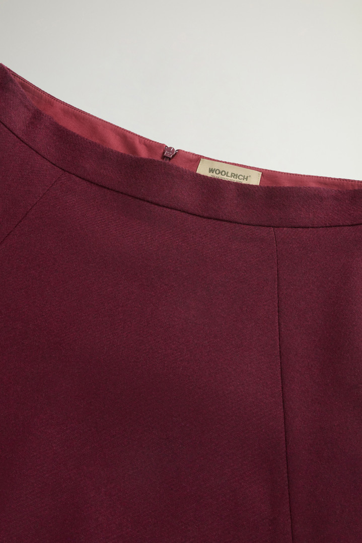 Skirt in Italian Wool Blend Burgundy photo 4 | Woolrich