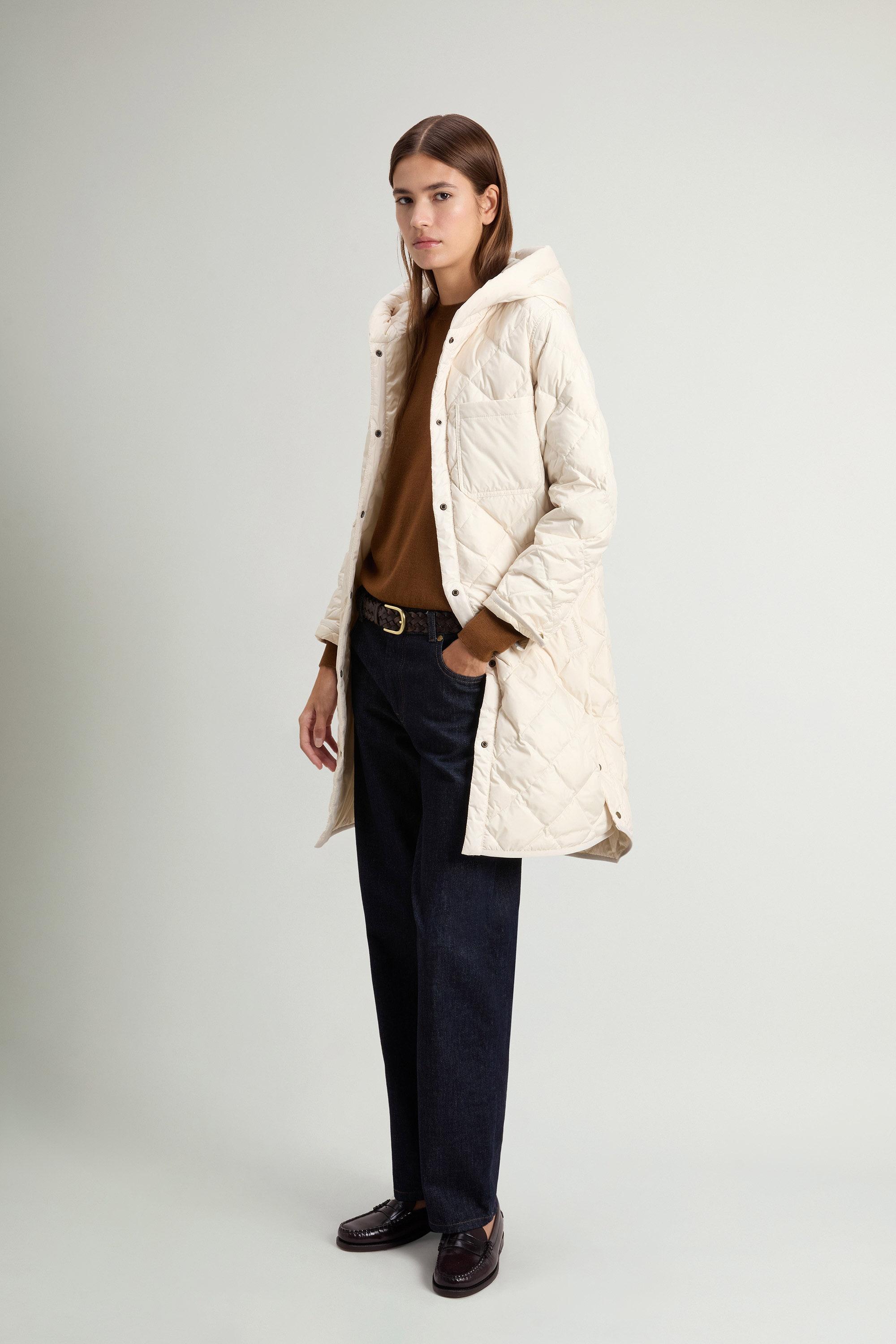 Quilted Parka in Microfiber White photo 1 | Woolrich