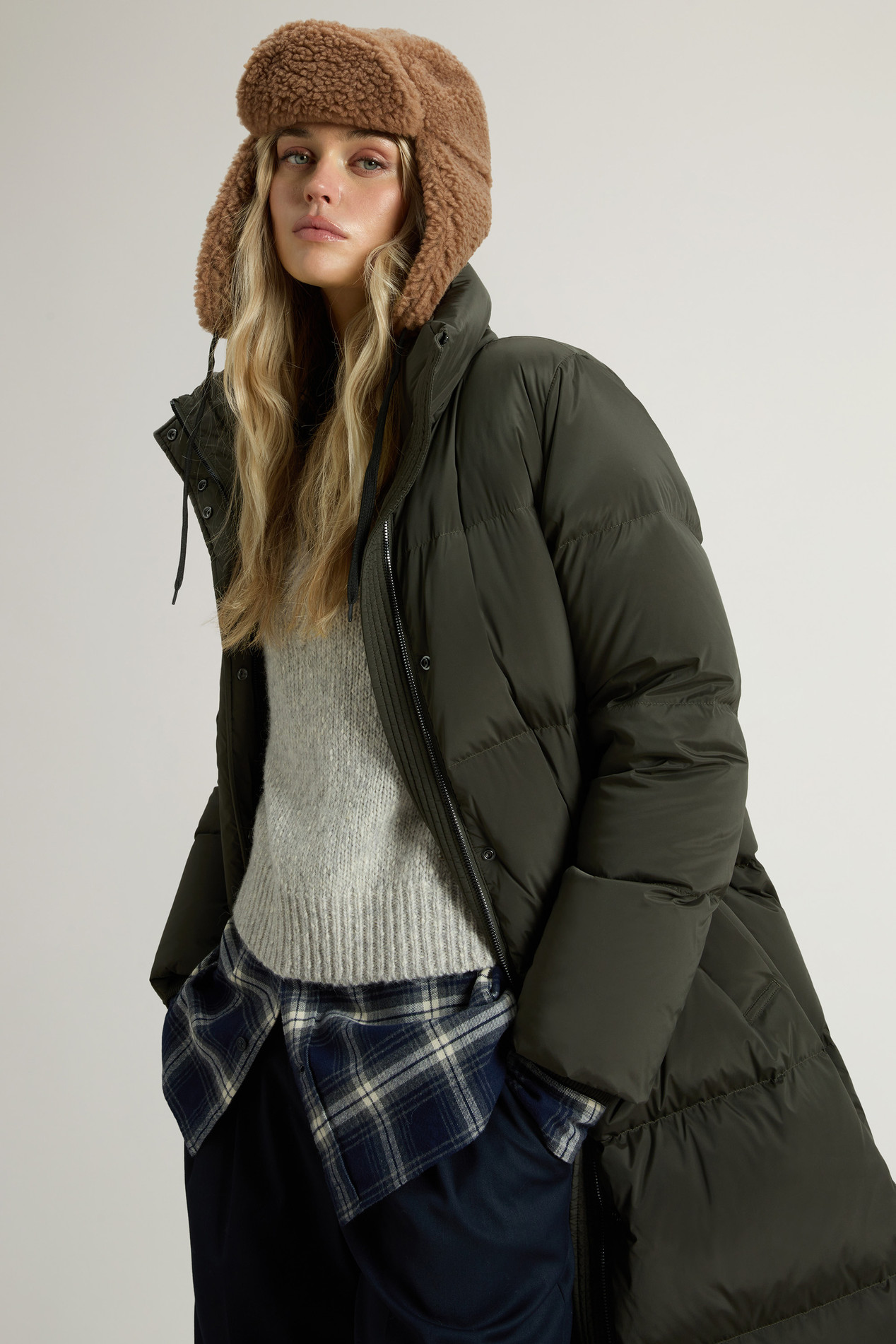 KELLY LONG PARKA Green photo 4 | Woolrich